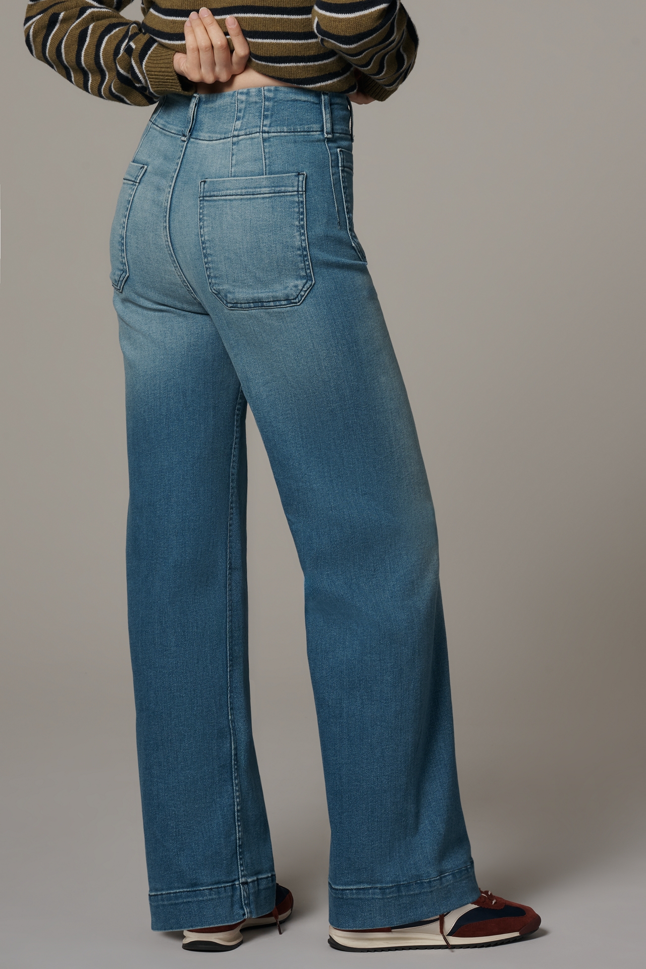 Colette Full-Length Wide-Leg Jeans by Maeve