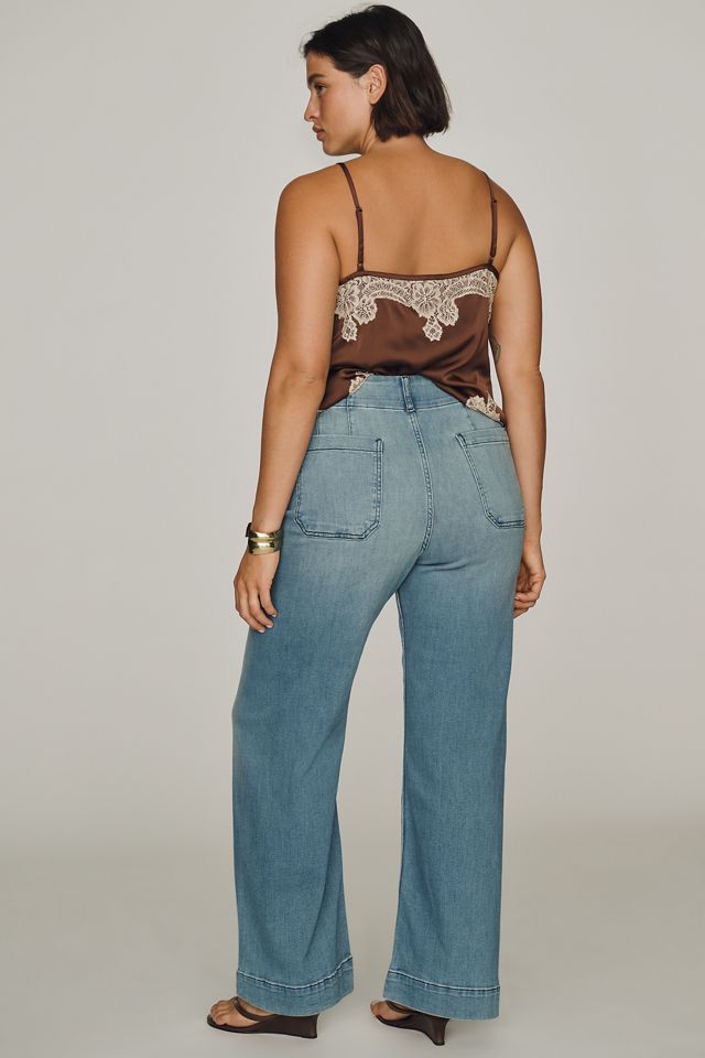 Maeve Colette High-Rise Wide-Leg Full-Length Jeans #6