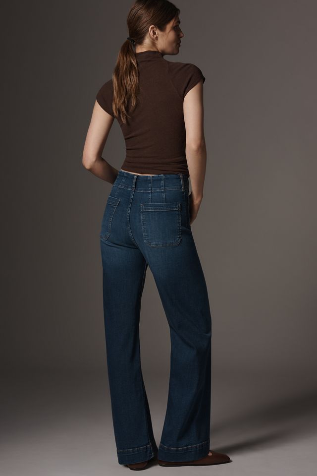 Le jean Colette pleine longueur à jambe large par Maeve #2