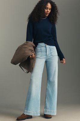 Maeve Colette High-Rise Wide-Leg Full-Length Jeans