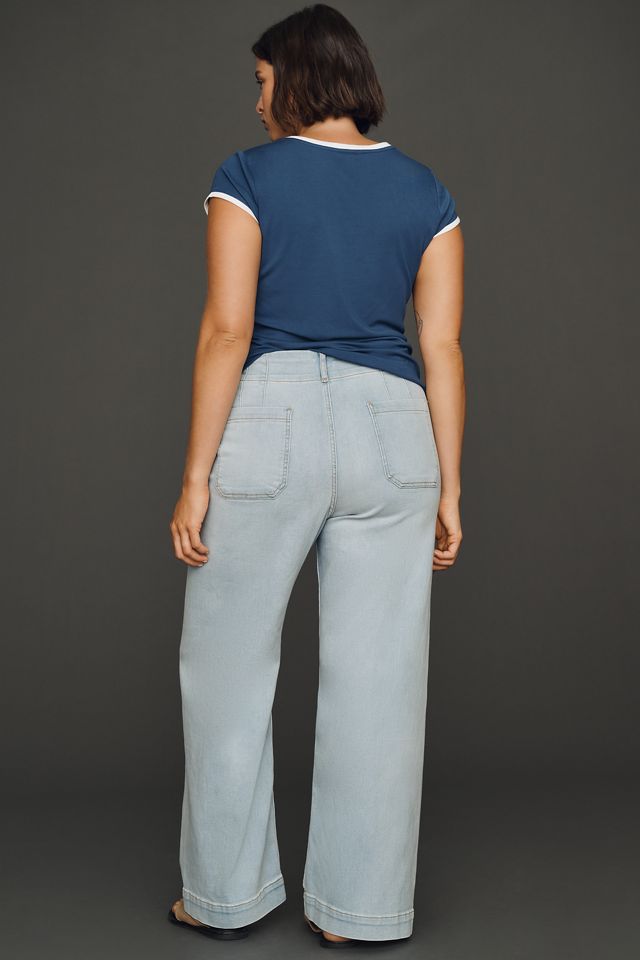 Maeve Colette High-Rise Wide-Leg Full-Length Jeans #6