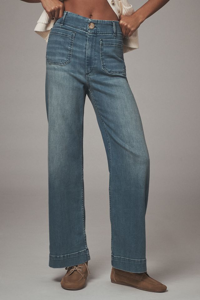 The Colette Full-Length Wide-Leg Jeans by Maeve
