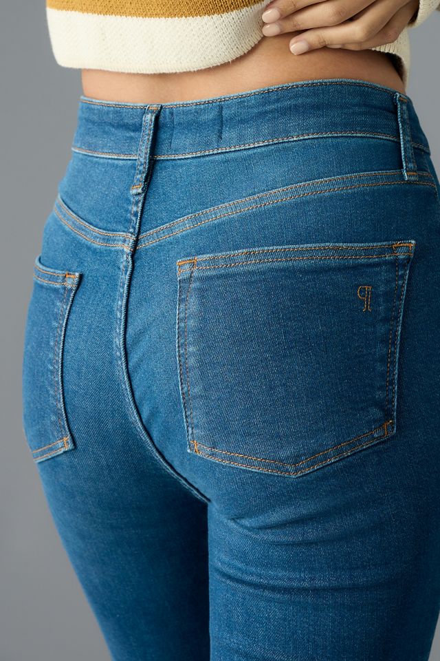 The Yaya Patch Pocket Mid-Rise Crop Flare Jeans by Pilcro #4