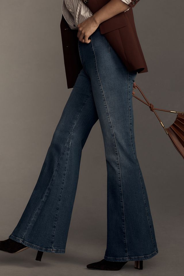 Pilcro Fluted High-Rise Flare Jeans #3