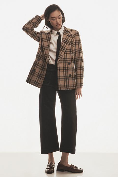 The Colette Crop Wide-Leg Jeans by Maeve