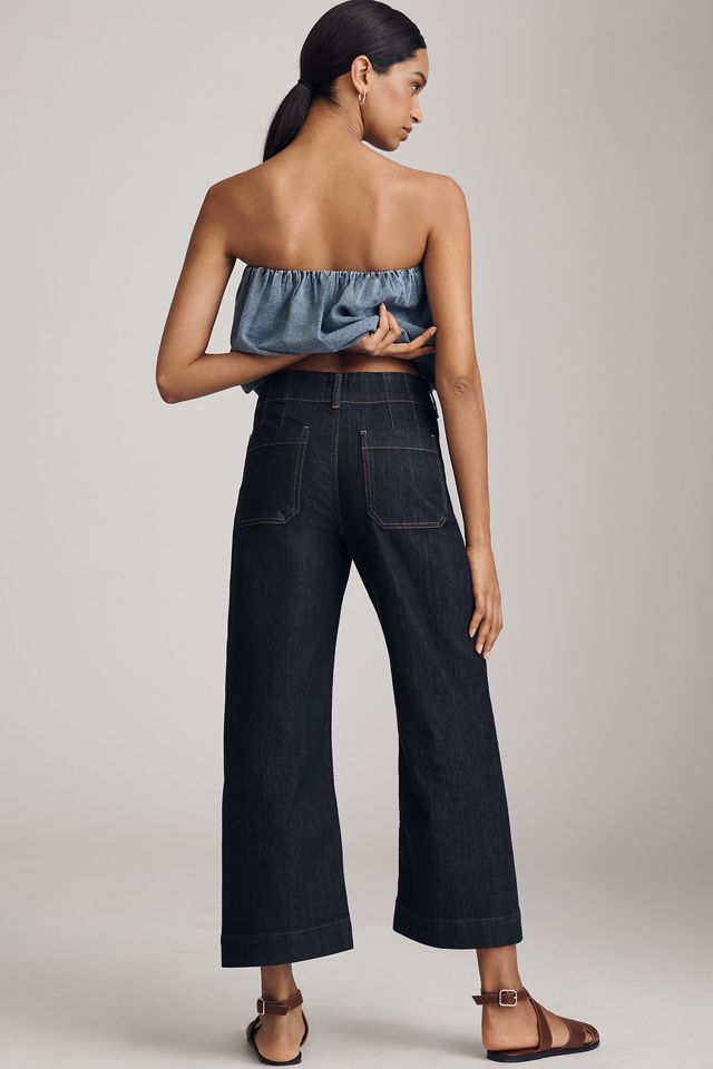 The Colette Crop Wide-Leg Jeans by Maeve #3