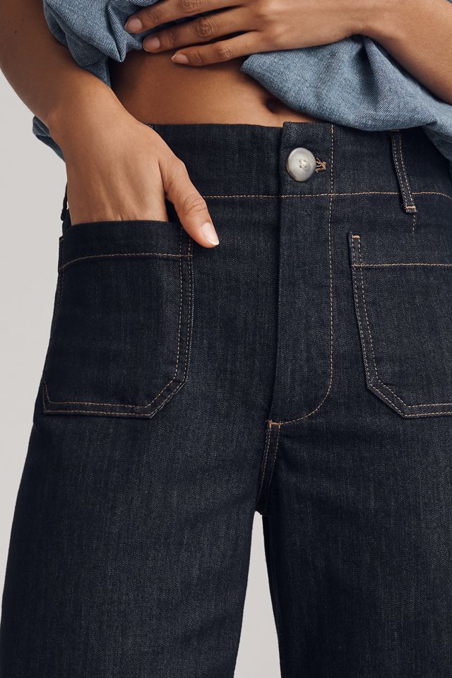 The Colette Crop Wide-Leg Jeans by Maeve #4