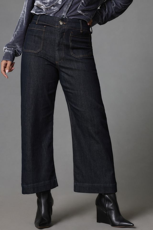 The Colette Crop Wide-Leg Jeans by Maeve #7