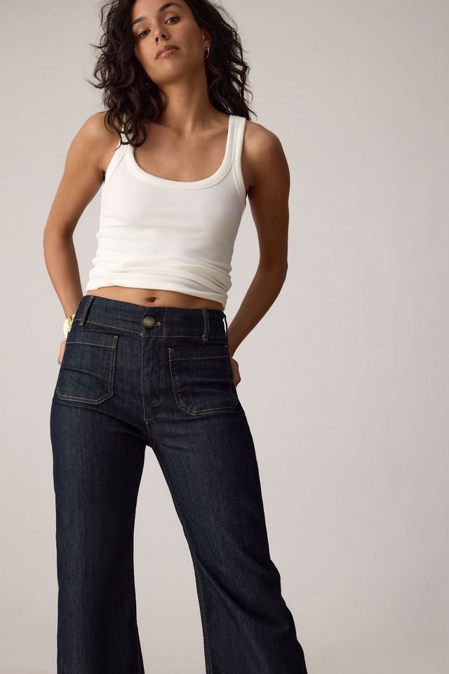 Die Colette Cropped Weite-Bein-Jeans von Maeve #2