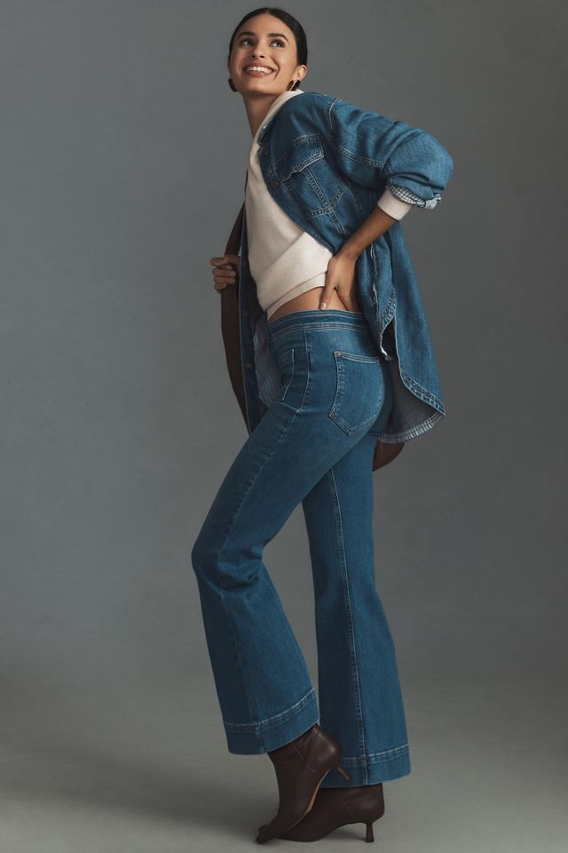 Pilcro Vintage Bell Mid-Rise Kick Flare Jeans #3