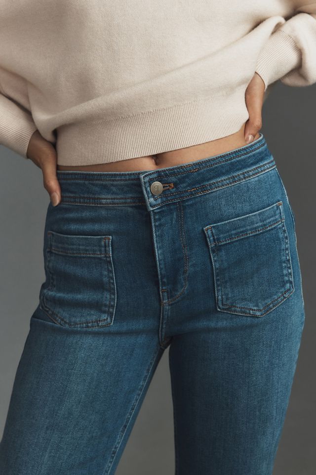 Pilcro Vintage Bell Mid-Rise Kick Flare Jeans #4