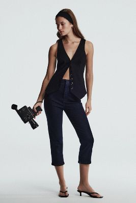 Shop Maeve Rodeo Drive High-rise Crop Skinny Jeans In Blue