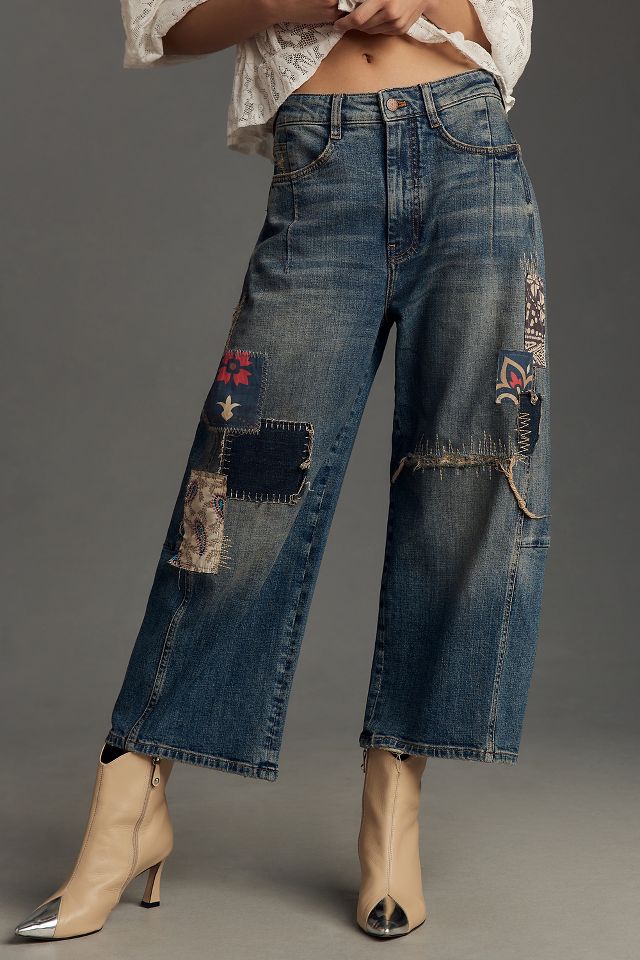 Anthropologie Pilcro factory The Roamer Patchwork Jeans 30P