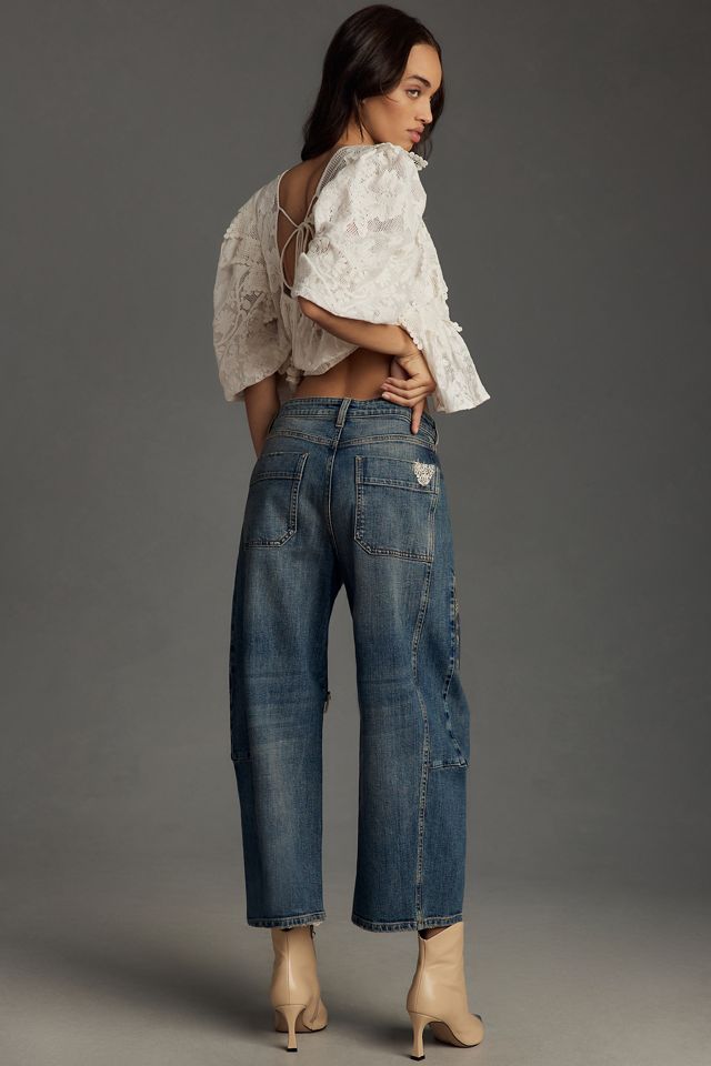Pilcro Mid-Rise Patchwork Heritage Curve Jeans #2