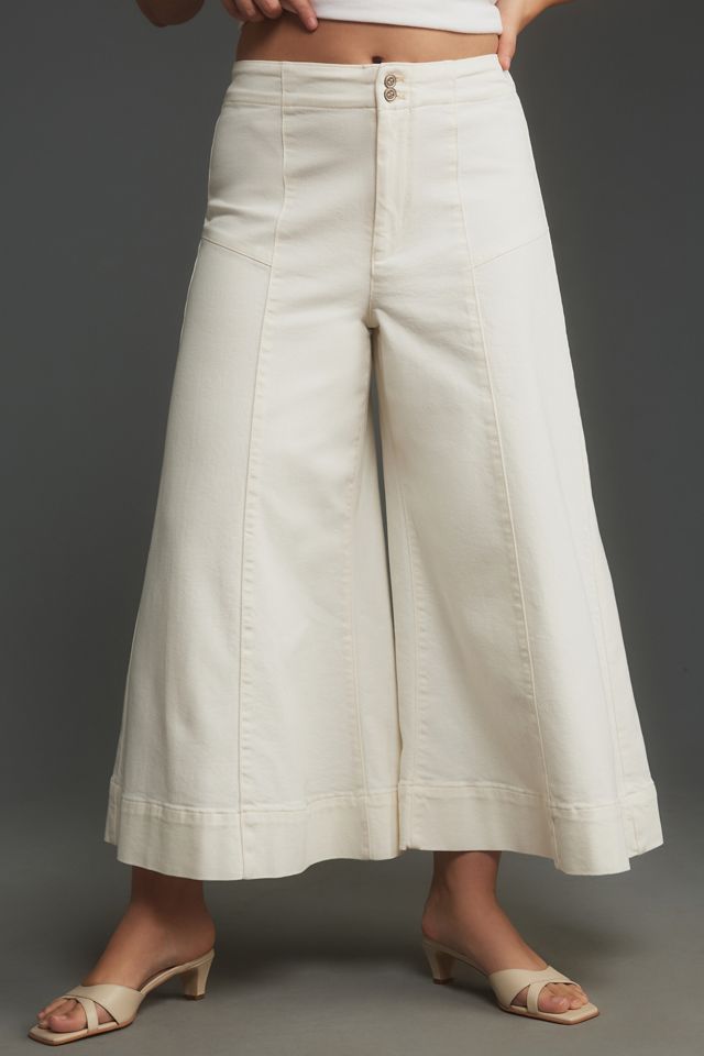 McKinley Regenerative Cotton Corset Wide-Leg Pants by Pilcro #7