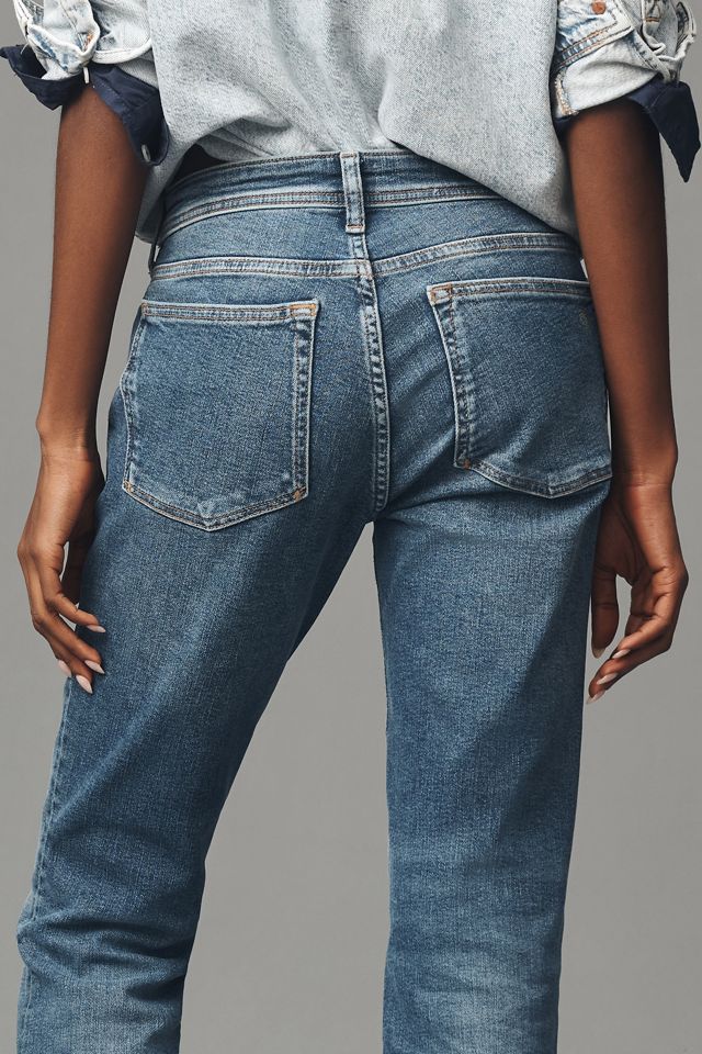 The Lyda Regenerative Cotton Mid-Rise Slim Relaxed Jeans by Pilcro #3