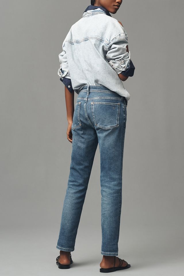 The Lyda Regenerative Cotton Mid-Rise Slim Relaxed Jeans by Pilcro #1