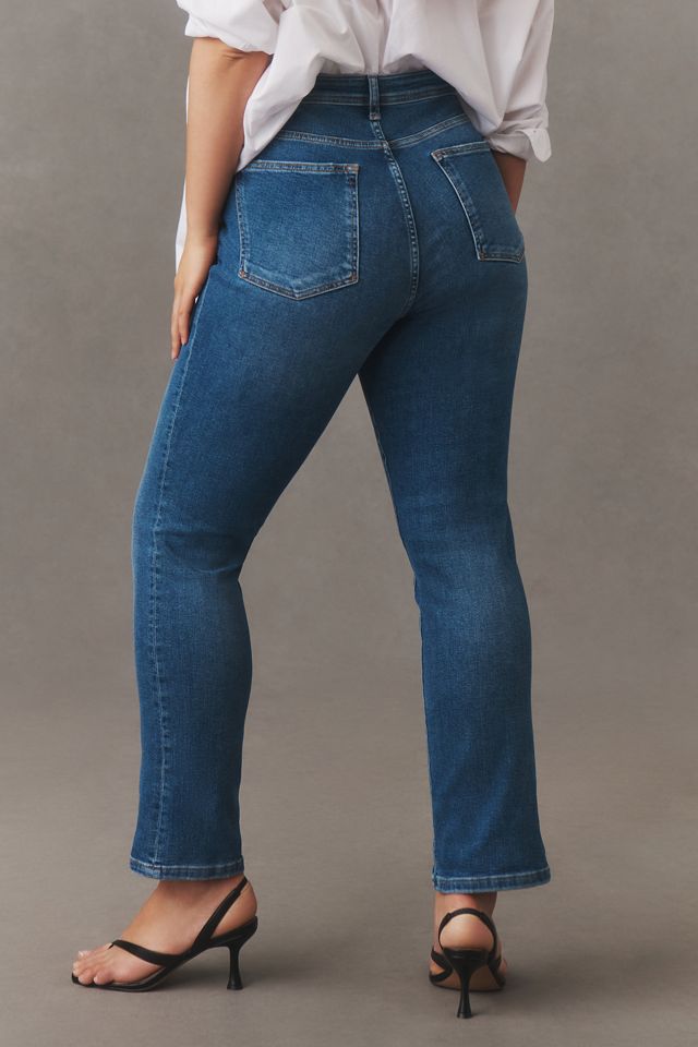 The Lyda Regenerative Cotton Mid-Rise Slim Relaxed Jeans by Pilcro #9
