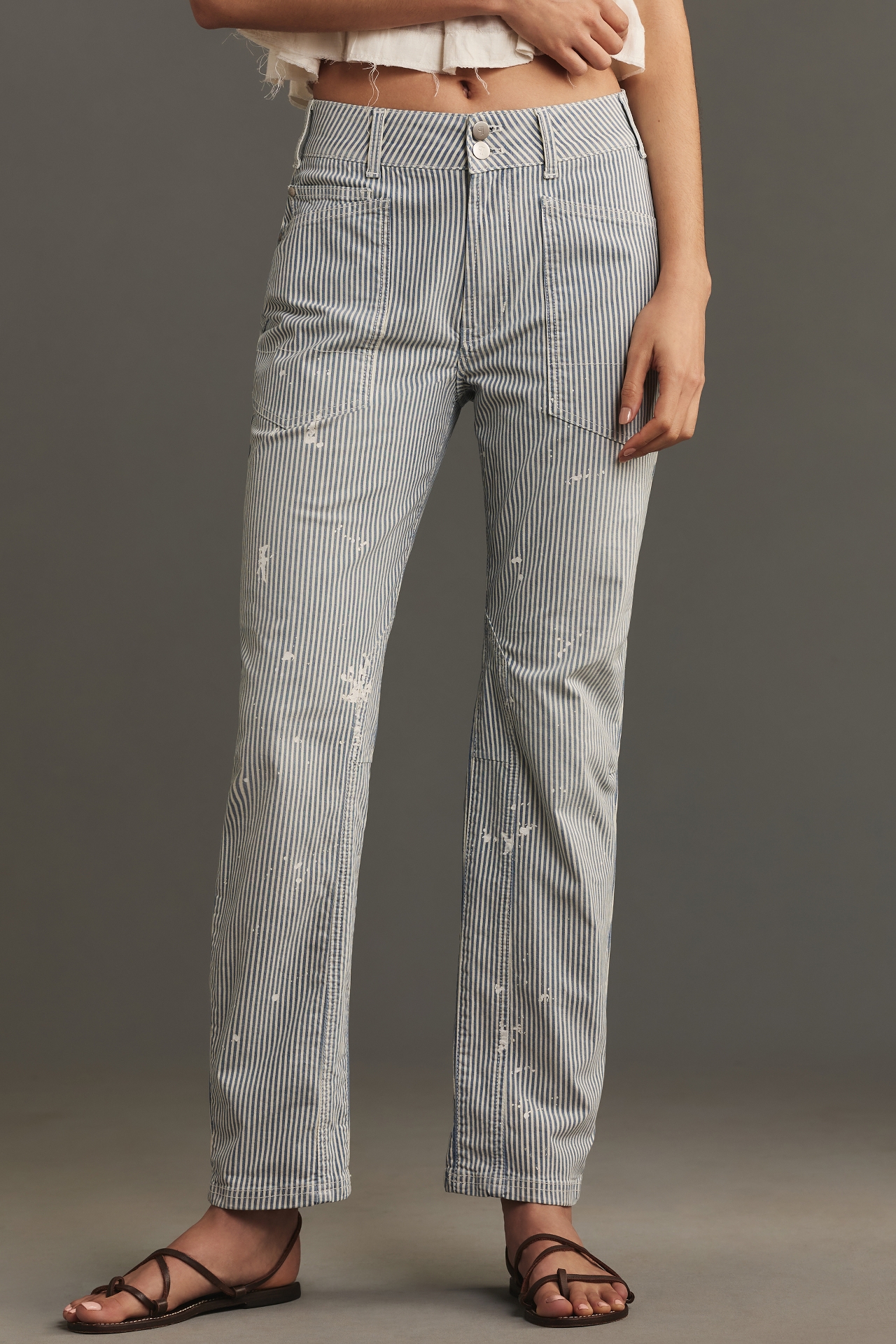 The Wanderer Mid-Rise Relaxed-Leg Jeans by Pilcro