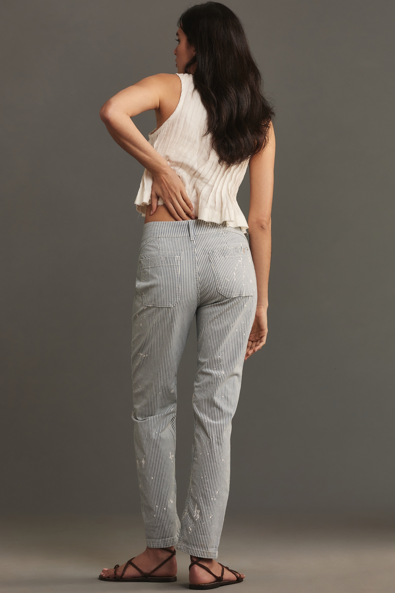 The Wanderer Mid-Rise Relaxed-Leg Jeans by Pilcro