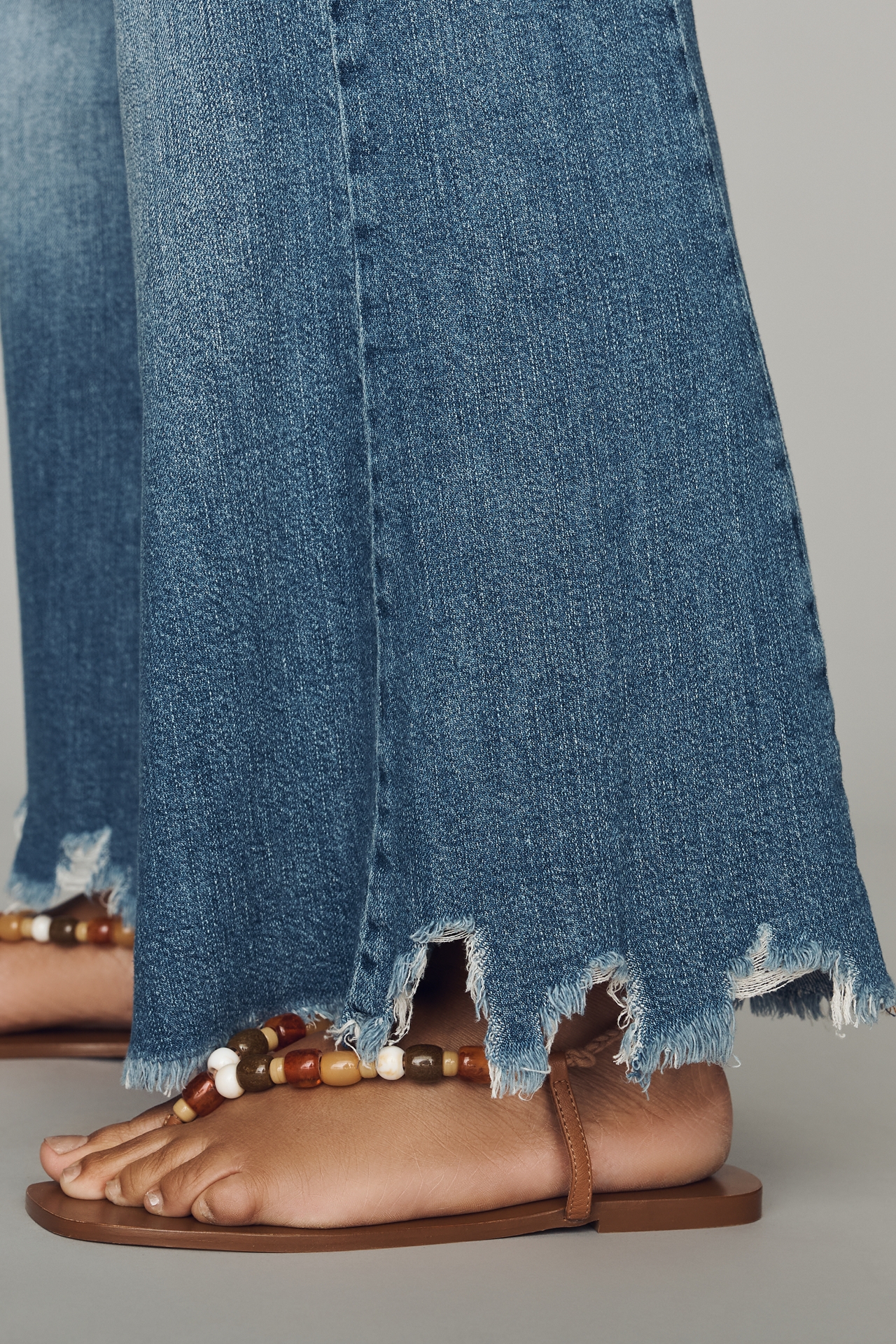 Pilcro Adi Regenerative Cotton Mid-Rise Flare Jeans