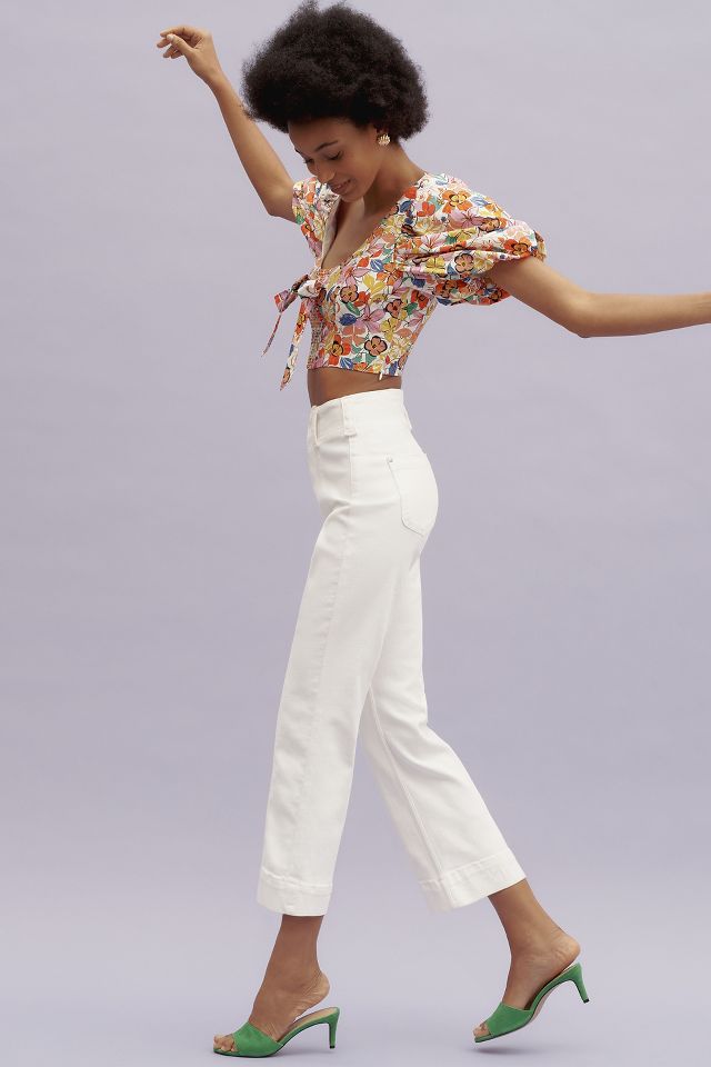 Pilcro Slim 70s High-Rise Crop Flare Jeans #1