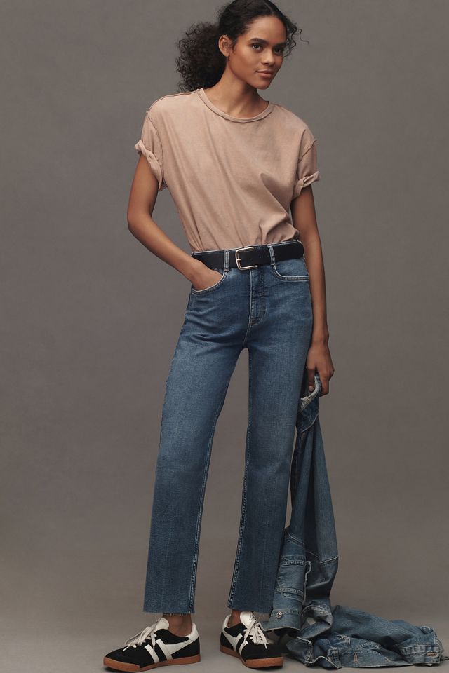 The Annie High-Rise Straight-Leg Jeans by Pilcro #4