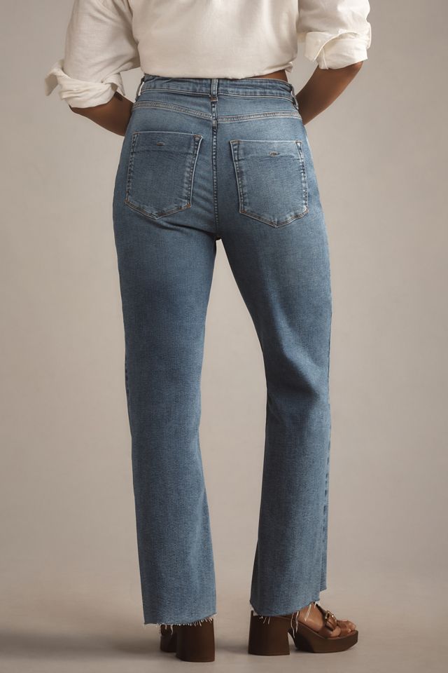 The Annie High-Rise Straight-Leg Jeans by Pilcro #7