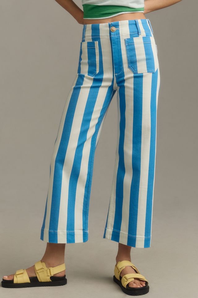The Colette Cropped Wide-Leg Jeans by Maeve #1