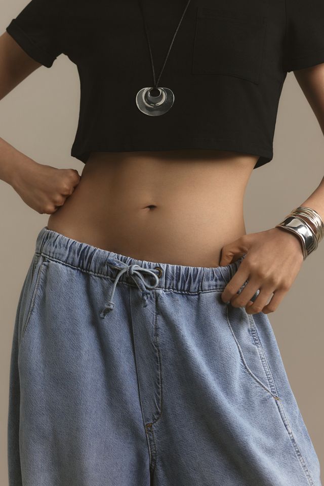 Pilcro Beachy High-Rise Parachute Jeans #3