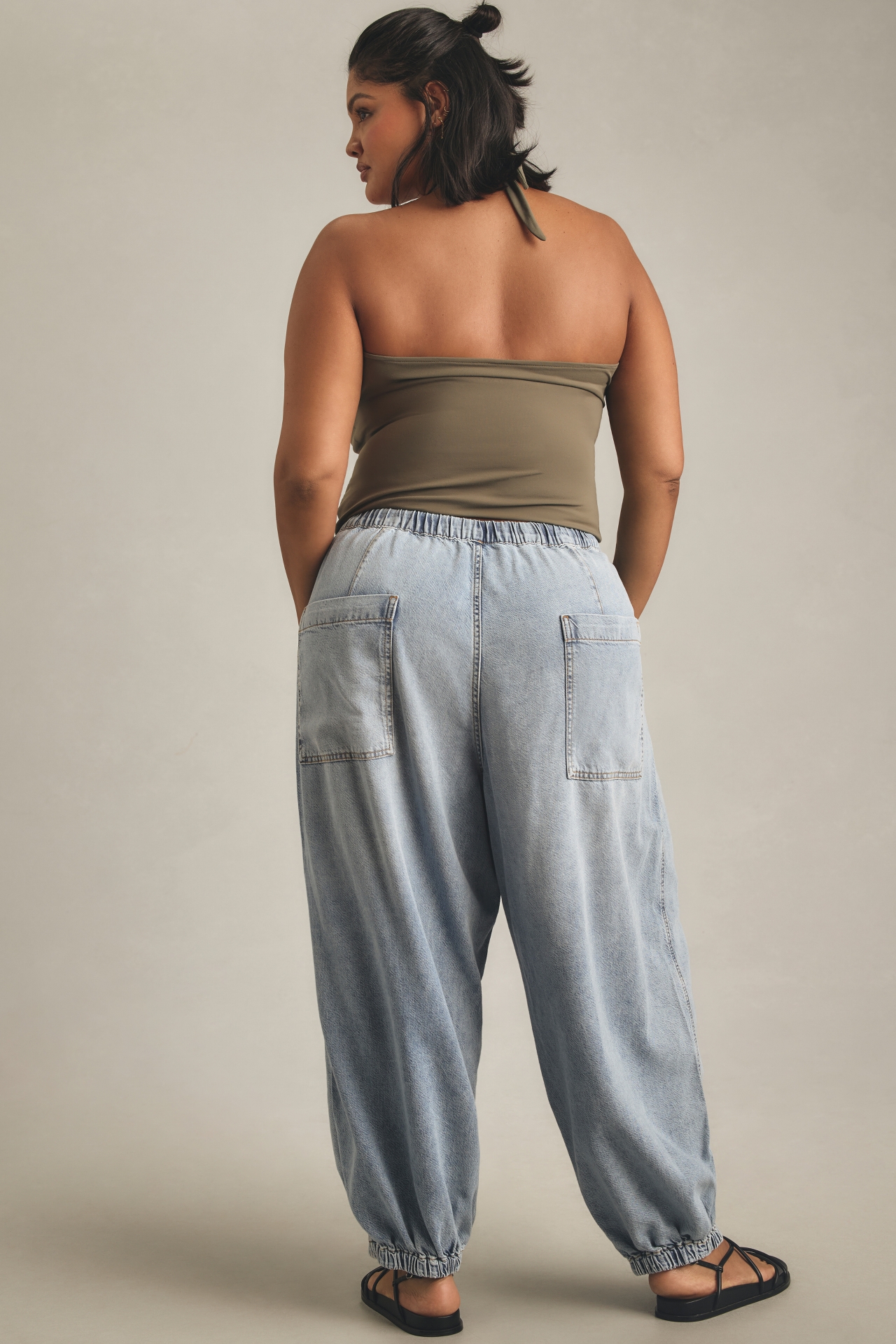 Pilcro Beachy High-Rise Parachute Jeans