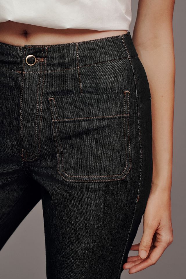 Maeve Cuffed Crop High-Rise Straight-Leg Jeans #2