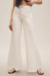 The Adi Mid-Rise Frayed Relaxed Flare Jeans by Pilcro