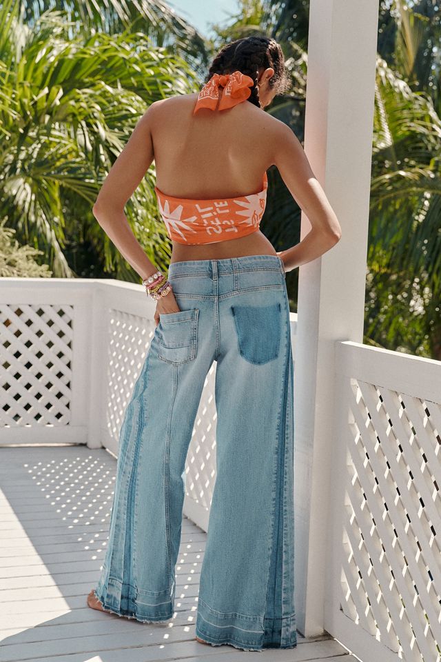 The Adi Mid-Rise Frayed Relaxed Flare Jeans by Pilcro: Soft Rework Edition #6