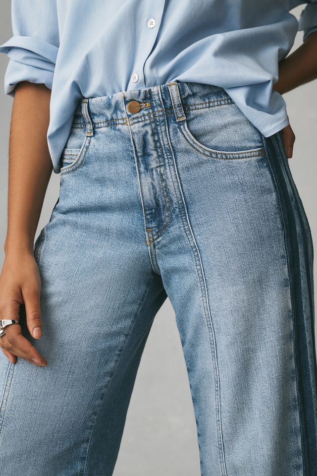 The Adi Mid-Rise Frayed Relaxed Flare Jeans by Pilcro: Soft Rework Edition #3