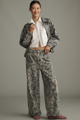 Pilcro The Leon Double Hem High-rise Wide-leg Cuffed Jeans By