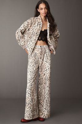 The Leon Double Hem High-Rise Wide-Leg Cuffed Jeans by Pilcro
