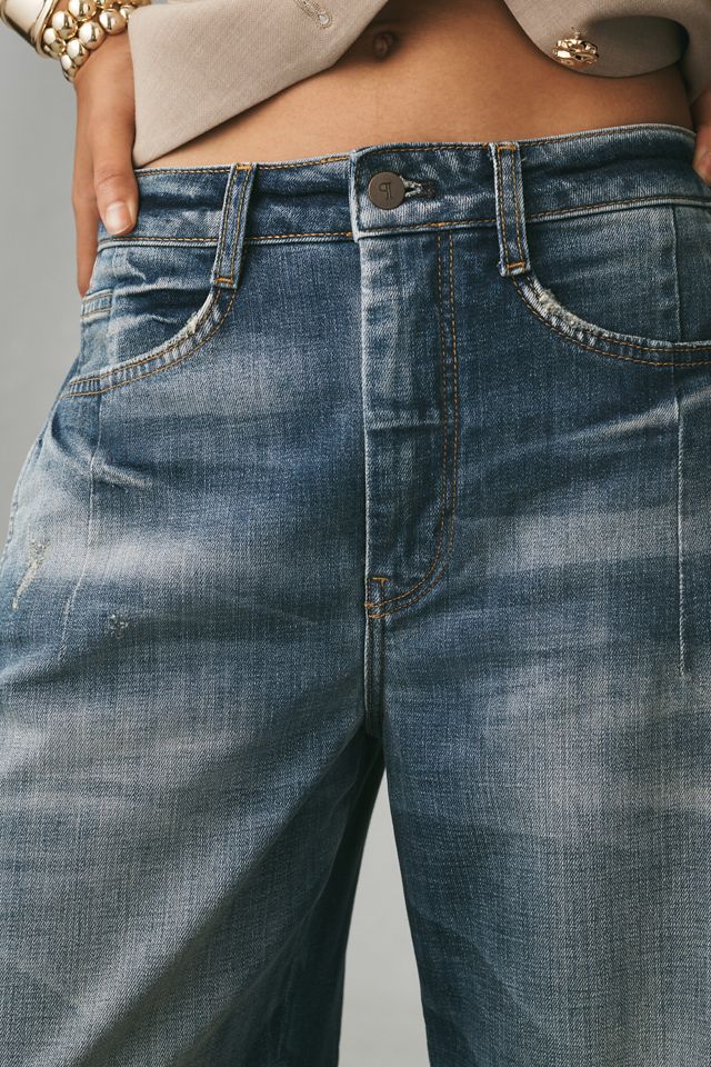 The Kenna Mid-Rise Heritage Barrel Jeans by Pilcro #3