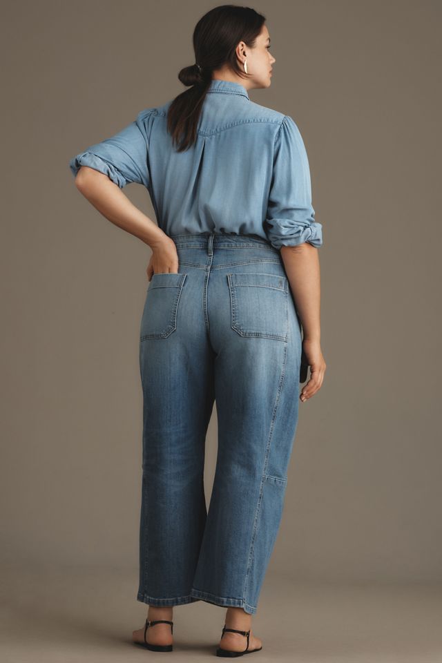 The Kenna Mid-Rise Heritage Barrel Jeans by Pilcro #6