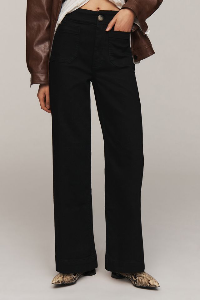 The Colette Full-Length Wide-Leg Jeans by Maeve #1
