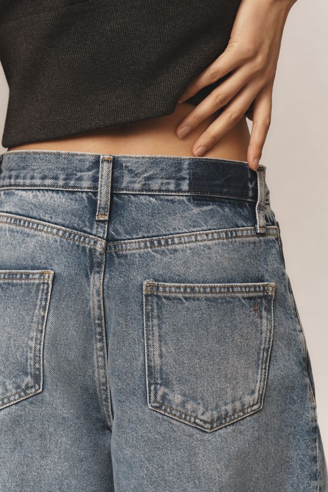 Pilcro Plissierte Culotte Jeans-Shorts mit weitem Bein #3
