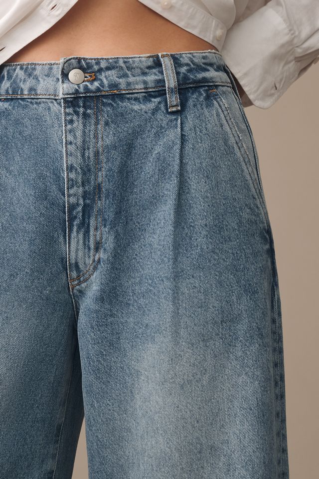 Pilcro High-Rise Plissierte Manschette Hosen Jeans #3