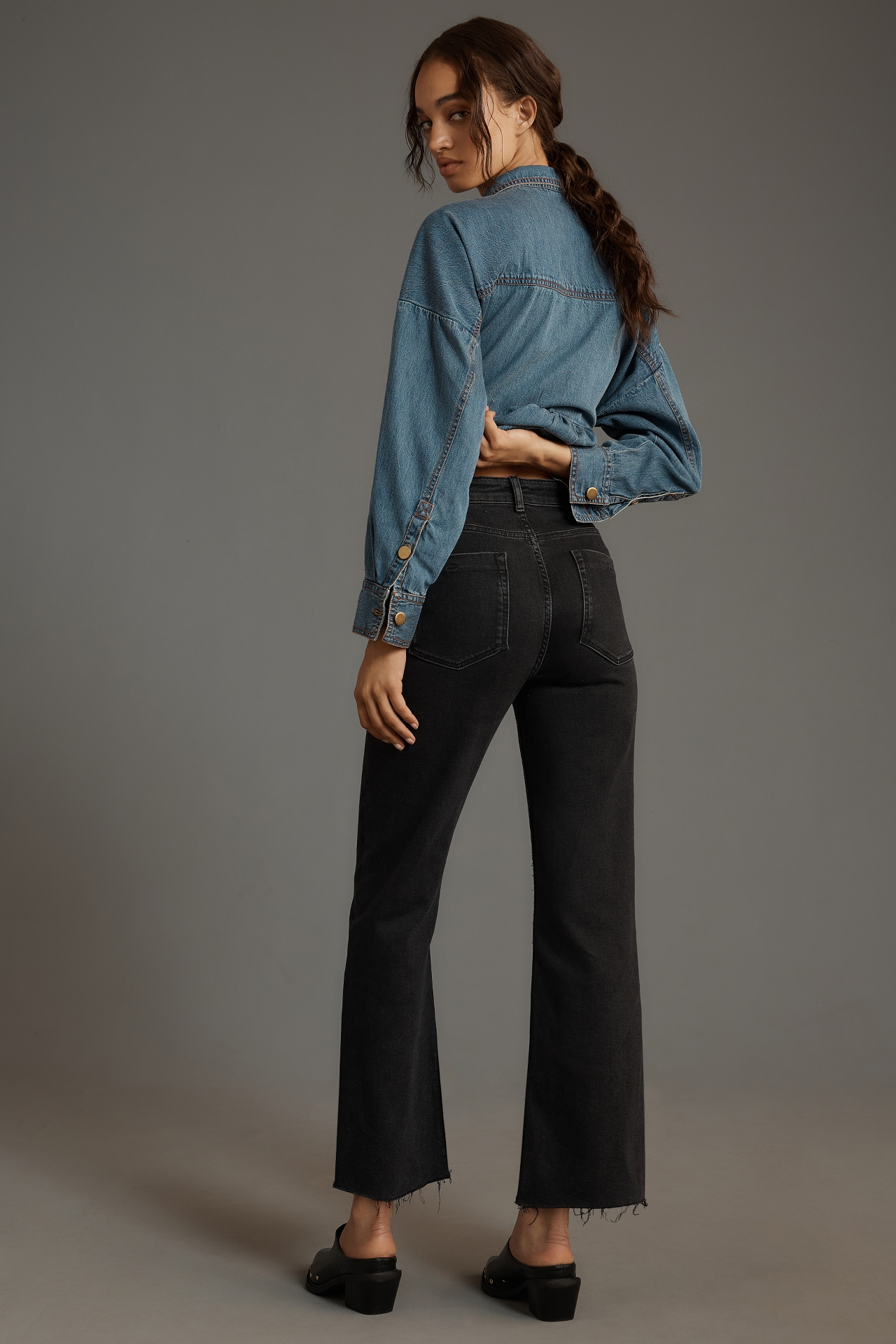 The Annie High-Rise Straight-Leg Jeans by Pilcro