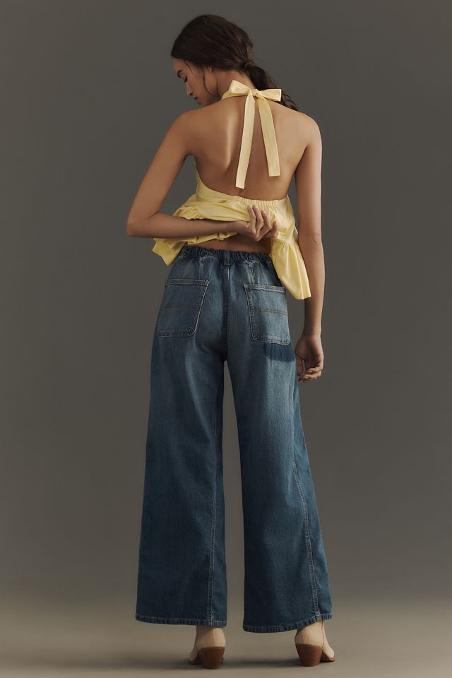 Jeans Amples Taille Basse Pull-On Pilcro #1