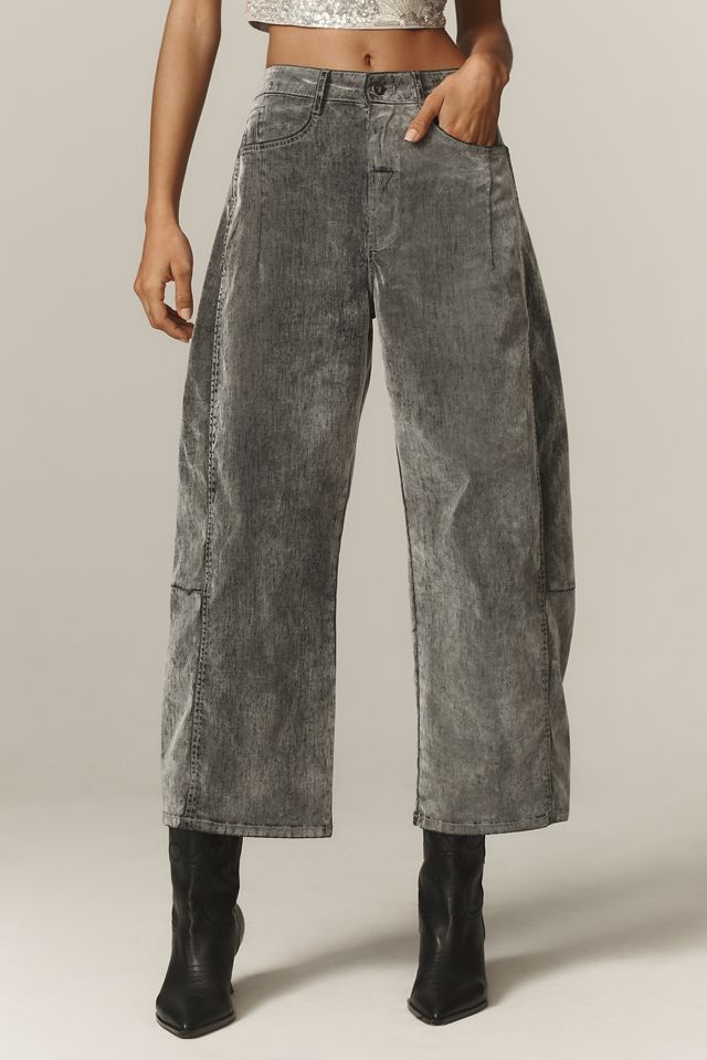 The Kenna Mid-Rise Heritage Barrel Jeans by Pilcro: Velvet Edition #1