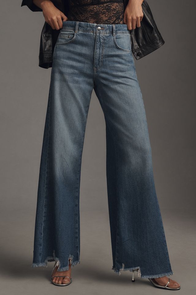 The Adi Regenerative Cotton Mid-Rise Flare Jeans by Pilcro #1