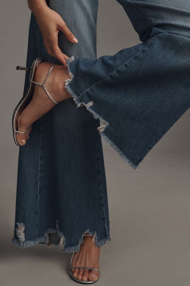 The Adi Regenerative Cotton Mid-Rise Flare Jeans by Pilcro #3
