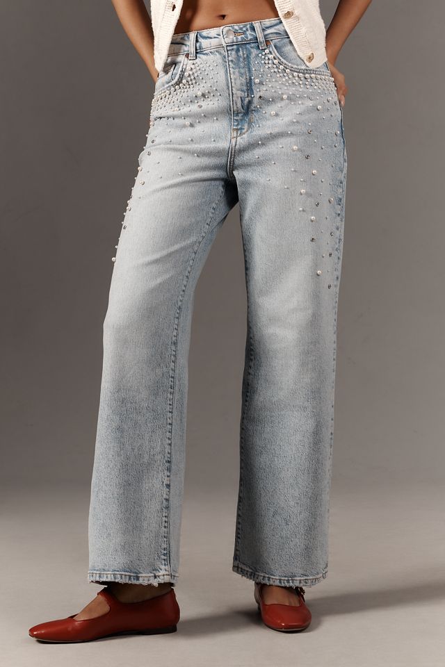Le Jean Évasé Taille Haute Austyn par Pilcro : Édition Perle Non Retroussée #2