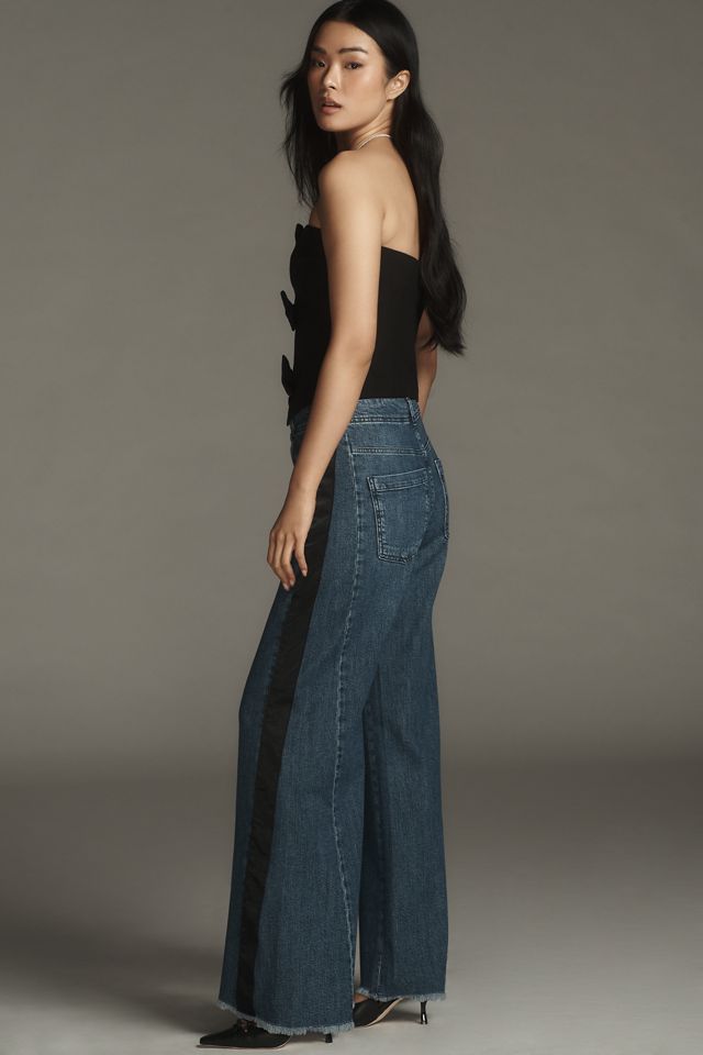 The Adi Tuxedo Mid-Rise Flare Jeans by Pilcro #1