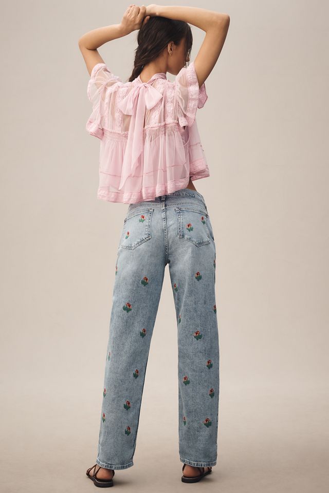 Pilcro Baggy Slim Boyfriend High-Rise Relaxed Jeans #3